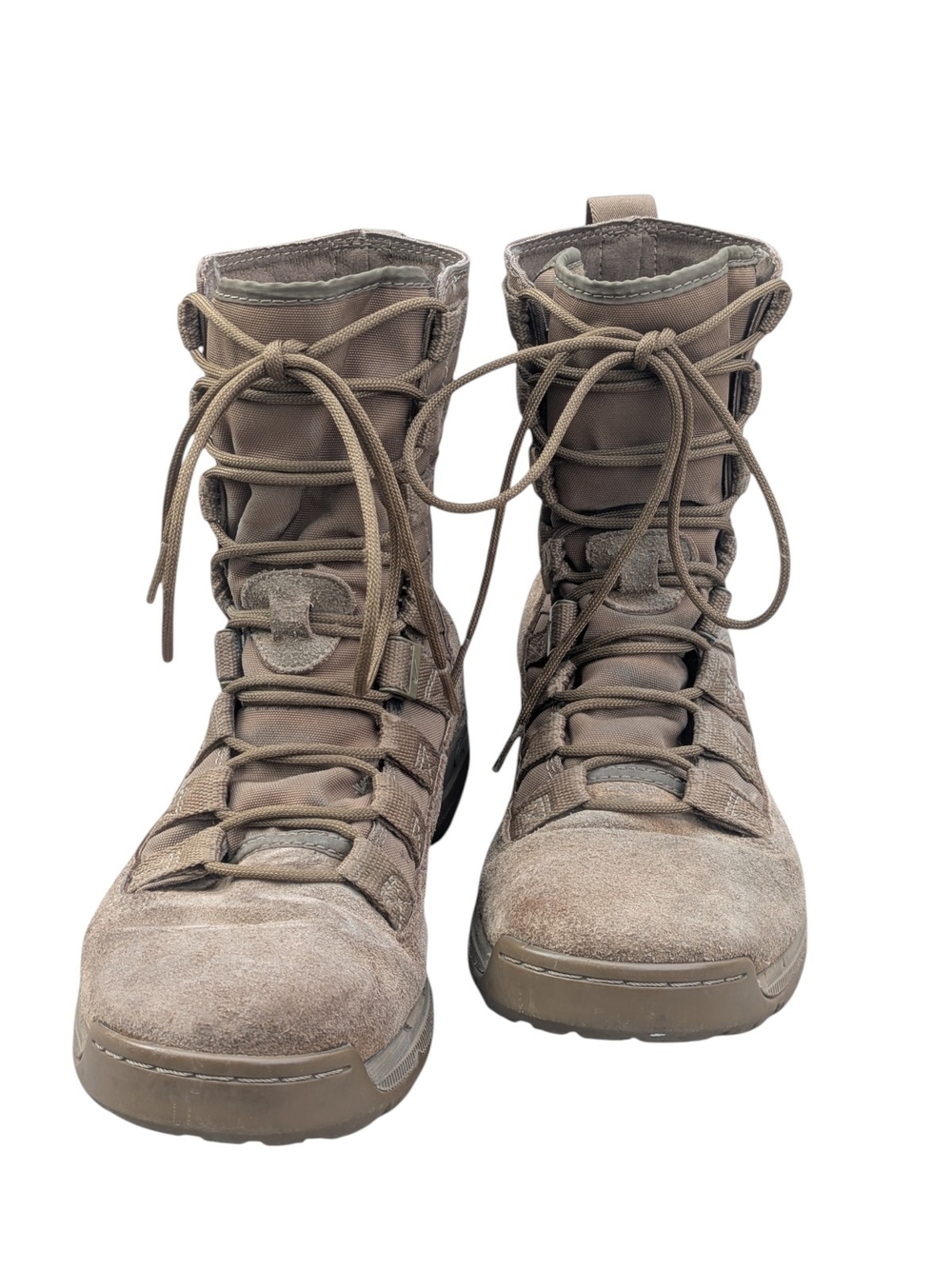 Nike Unisex Men's 7.5/Women's 9 Combat Tactical Boots Coyote Brown/Tan Lace Up